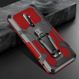 For OPPO Reno2 F Machine Armor Warrior Shockproof PC + TPU Protective Case(Red) (OEM)