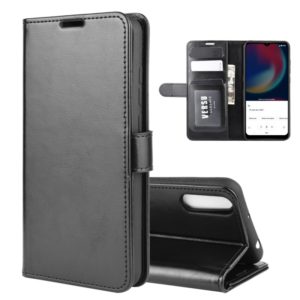 For Wiko view 4/ 4 lite R64 Texture Single Horizontal Flip Protective Case with Holder & Card Slots & Wallet& Photo Frame(Black) (OEM)