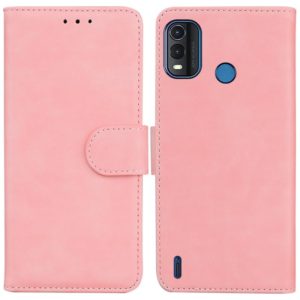For Nokia G11 Plus Skin Feel Pure Color Flip Leather Phone Case(Pink) (OEM)