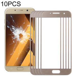 For Samsung Galaxy A3 (2017) / A320 10pcs Front Screen Outer Glass Lens (Gold) (OEM)