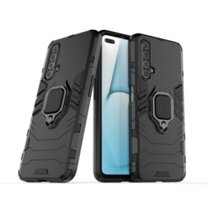 For OPPO Realme X50 5G Shockproof PC + TPU Protective Case with Magnetic Ring Holder(Black) (OEM)