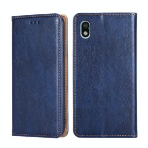For Sony Xperia Ace III Gloss Oil Solid Color Magnetic Flip Leather Phone Case(Blue) (OEM)