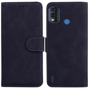 For Nokia G11 Plus Skin Feel Pure Color Flip Leather Phone Case(Black) (OEM)