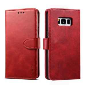 For Galaxy S8 GUSSIM Business Style Horizontal Flip Leather Case with Holder & Card Slots & Wallet(Red) (GUSSIM) (OEM)
