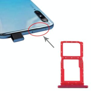 SIM Card Tray + SIM Card Tray / Micro SD Card Tray for Huawei Y9s(Red) (OEM)
