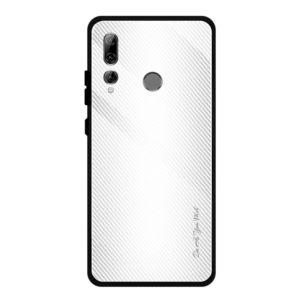 For Huawei Enjoy 9s / Honor 10i / 20i / 20 Lite / P Smart Plus 2019 / Maimang 8 Texture Gradient Glass Protective Case(White) (OEM)