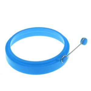 DIY Breakfast Round Silicone Egg Ring Fried Egg Mould Pancake Ring Non-stick Kitchen Cooking Mould(Blue) (OEM)