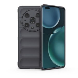 For Honor Magic4 Pro Magic Shield TPU + Flannel Phone Case(Dark Grey) (OEM)