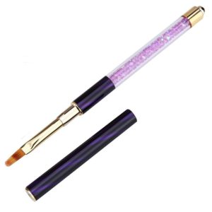 Cat Eye Pen Barrel Painted Pen With Diamond Light Therapy Nail Tool Light Therapy Pen(2# Purple Stripes (Gradient)) (OEM)