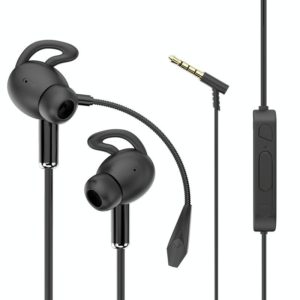 3.5mm Interface Mobile Phone Wire Control Headphones(Black) (OEM)