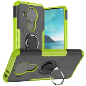 For Nokia 3.4 / 5.4 Machine Armor Bear Shockproof PC + TPU Protective Case with Ring Holder(Green) (OEM)