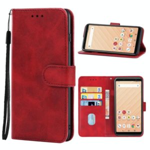 Leather Phone Case For Fujitsu Arrows Be4 F-41A(Red) (OEM)
