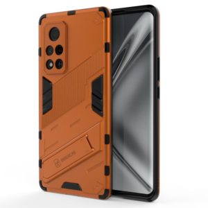 For Honor V40 Punk Armor 2 in 1 PC + TPU Shockproof Case with Invisible Holder(Orange) (OEM)