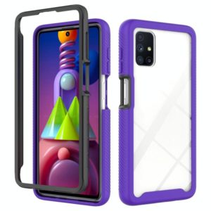 For Samsung Galaxy M51 Starry Sky Solid Color Series Shockproof PC + TPU Protective Case(Purple) (OEM)