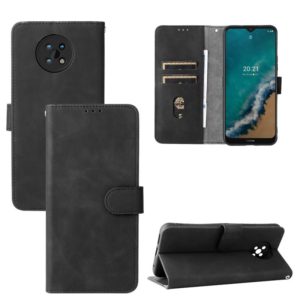 For Nokia G50 Solid Color Skin Feel Magnetic Buckle Horizontal Flip Calf Texture PU Phone Case(Black) (OEM)