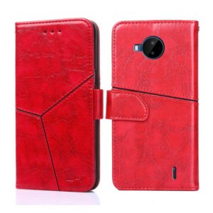 For Nokia C20 Plus Geometric Stitching Horizontal Flip Leather Phone Case(Red) (OEM)