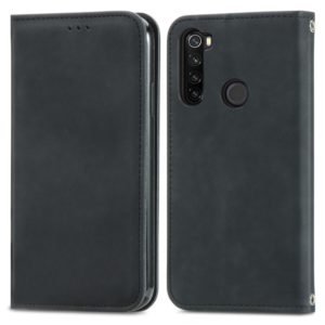 For Xiaomi Redmi Note 8 Retro Skin Feel Business Magnetic Horizontal Flip Leather Case With Holder & Card Slots & Wallet & Photo Frame(Black) (OEM)