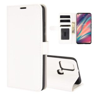 For wiko view 5 R64 Texture Single Horizontal Flip Protective Case with Holder & Card Slots & Wallet& Photo Frame(White) (OEM)