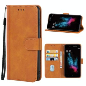 For Tecno S32 Leather Phone Case(Brown) (OEM)