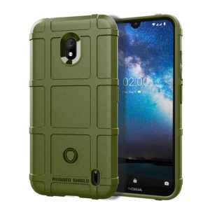 Shockproof Protector Cover Full Coverage Silicone Case for Nokia 2.2 (Green) (OEM)