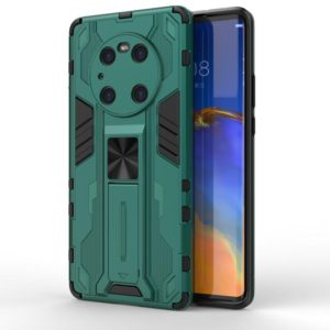 For Huawei Mate 40 Pro Supersonic PC + TPU Shock-proof Protective Case with Holder(Green) (OEM)