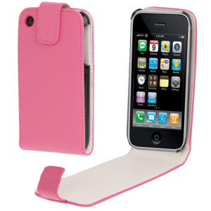 Vertical Flip Leather Case for iPhone 3G & 3GS(Magenta) (OEM)