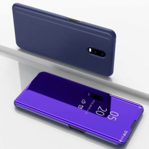 For Xiaomi Redmi 8A Plating Mirror Horizontal Flip Leather Case with Bracket Holster(Purple Blue) (OEM)
