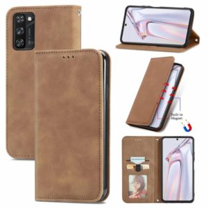 For Blackview A100 Retro Skin Feel Business Magnetic Horizontal Flip Leather Case with Holder & Card Slots & Wallet & Photo Frame(Brwon) (OEM)