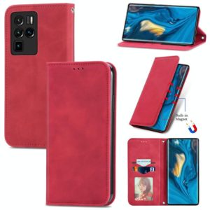 For ZTE Nubia Z30 Pro Retro Skin Feel Business Magnetic Horizontal Flip Leather Case with Holder & Card Slots & Wallet & Photo Frame(Red) (OEM)