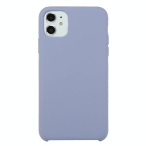For iPhone 11 Solid Color Solid Silicone Shockproof Case (Lavender Gray) (OEM)