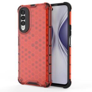 For Honor X20 SE Shockproof Honeycomb PC + TPU Protective Case(Red) (OEM)