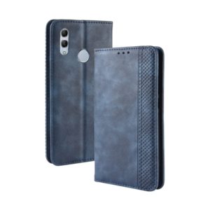 Magnetic Buckle Retro Texture Horizontal Flip Leather Case for Huawei Honor 10 Lite / P Smart (2019) / Nova Lite 3, with Holder & Card Slots & Wallet (Blue) (OEM)