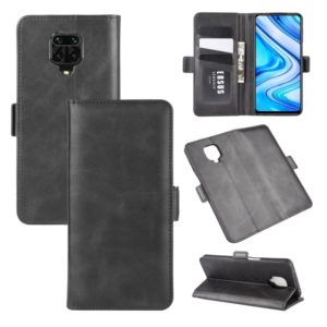 For Xiaomi Redmi Note 9 Pro Dual-side Magnetic Buckle Horizontal Flip Leather Case with Holder & Card Slots & Wallet(Black) (OEM)