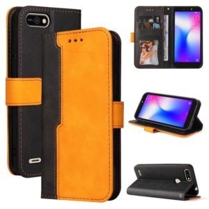 Business Stitching-Color Horizontal Flip PU Leather Case with Holder & Card Slots & Photo Frame For Tecno Pop 2 F / Pop 2 Power / Itel P13 B1F(Orange) (OEM)