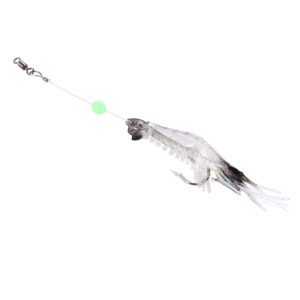 Luminous Shrimp Shape Fishing Lures Artificial Fishing Bait with Hook, Length: 7cm (OEM)