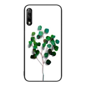 For Honor 9X Colorful Painted Glass Phone Case(Sapling) (OEM)