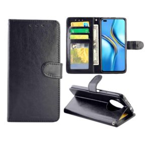 For Huawei Nova8i / Honor X20 Crazy Horse Texture Leather Horizontal Flip Protective Case with Holder & Card Slots & Wallet & Photo Frame(Black) (OEM)