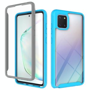For Samsung Galaxy Note 10 Lite Starry Sky Solid Color Series Shockproof PC + TPU Protective Case(Baby Blue) (OEM)