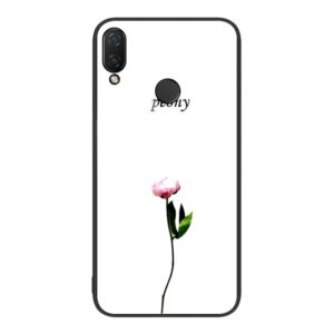 For Huawei nova 3i Colorful Painted Glass Phone Case(A Flower) (OEM)