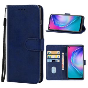 Leather Phone Case For TECNO Camon 16 SE(Blue) (OEM)