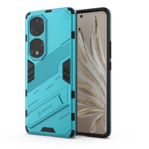 For Honor 70 Pro Punk Armor 2 in 1 PC + TPU Shockproof Case with Invisible Holder(Blue) (OEM)