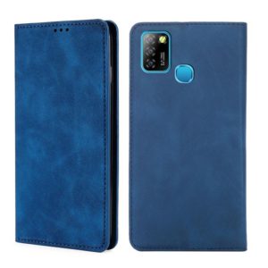 For Infinix Hot 10 Lite / Smart 5 X657 Skin Feel Magnetic Horizontal Flip Leather Case with Holder & Card Slots(Blue) (OEM)