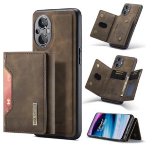 For OnePlus Nord N20 5G DG.MING M2 Series 3-Fold Multi Card Bag Phone Case(Coffee) (DG.MING) (OEM)
