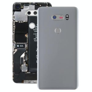Battery Back Cover with Camera Lens & Fingerprint Sensor for LG V30 / VS996 / LS998U / H933 / LS998U / H930(Silver) (OEM)