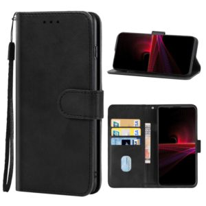 For Sony Xperia 1 IV Leather Phone Case(Black) (OEM)