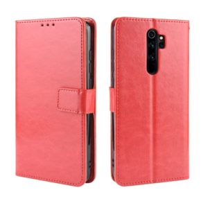 For Xiaomi Redmi Note 8 Pro Retro Crazy Horse Texture Horizontal Flip Leather Case with Holder & Card Slots & Photo Frame(Red) (OEM)