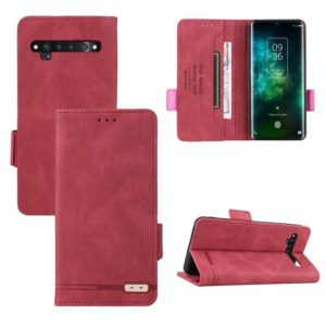 For TCL 10 Pro Magnetic Clasp Flip Leather Phone Case(Red) (OEM)