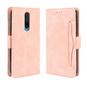 For Xiaomi Redmi K30 Wallet Style Skin Feel Calf Pattern Leather Case with Separate Card Slots & Holder & Wallet & Photo Frame(Pink) (OEM)