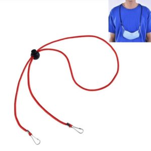 10pcs Mask Anti-lost Adjustable Lanyard and Ear Hook(Red) (OEM)