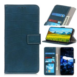 For Motorola Edge 20 Lite Magnetic Crocodile Texture Horizontal Flip Leather Case with Holder & Card Slots & Wallet(Green) (OEM)
